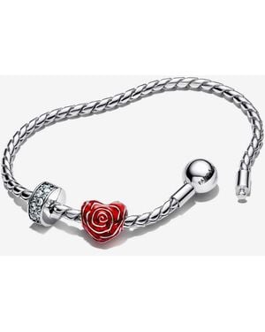 PANDORA Lieve Rozen Charm Armband Set / - Metallic