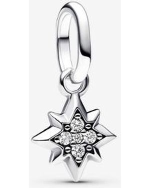 PANDORA Star Mini Dangle Charm - White