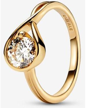 PANDORA Infinite 14K Lab-Grown Diamond Ring - Metallic