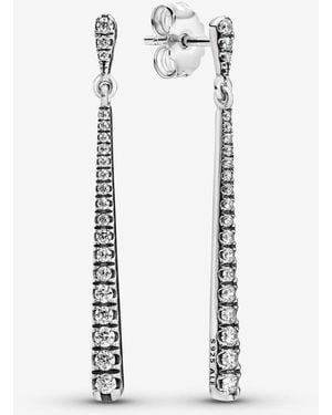 PANDORA 296351cz Shooting Star Drop Earrings - Metallic