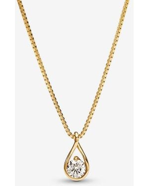 PANDORA Infinite 14K Lab-Grown Diamond Pendant Necklace - Metallic