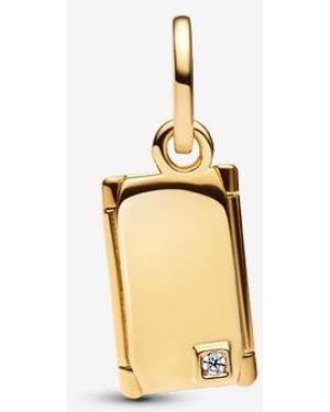 PANDORA Engravable & Openable Envelope Dangle Charm - Metallic