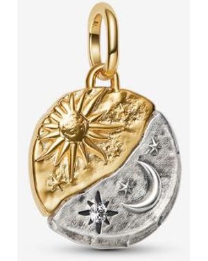 PANDORA Sun And Moon Medallion Charm - Metallic