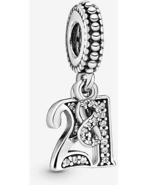 PANDORA 21St Celebration Dangle Charm - Black