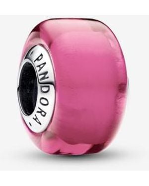 PANDORA Mini Murano Glass Charm - Pink