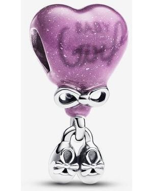 PANDORA Girl Gender Reveal Colour-Changing Charm - Purple