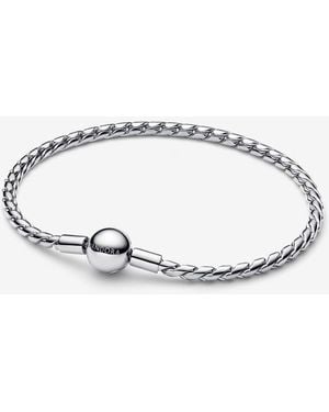 PANDORA Round Clasp Wing Chain Bracelet - Metallic