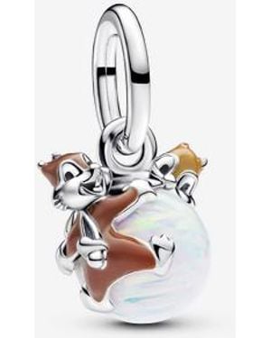 PANDORA Disney Chip & Dale Bauble Dangle Charm - White