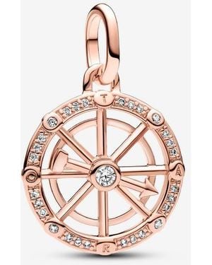 PANDORA Me Wheel Of Fortune Medallion Charm - Pink
