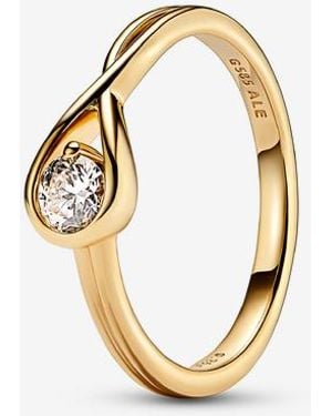 PANDORA Infinite 14K Lab-Grown Diamond Ring - Metallic
