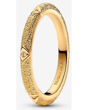 PANDORA Me Texture & Stones Ring - Metallic