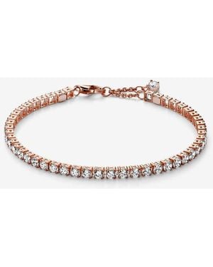PANDORA Sparkling Tennis Bracelet - Metallic