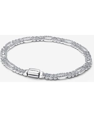 PANDORA Oval Cuban Chain Bracelet - Metallic