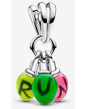 PANDORA Stranger Things Glow-In-The-Dark Run Dangle Charm - Green