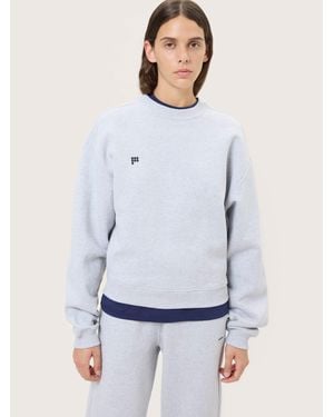 PANGAIA Heavyweight Sweatshirt— Marl - White