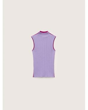 PANGAIA Merino Wool Sleeveless Top— Haze - Pink