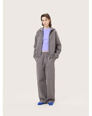 PANGAIA Heavyweight Straight Leg Sweatpants—Slate Escape - Gray