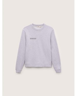 PANGAIA Midweight Sweatshirt— Marl - White