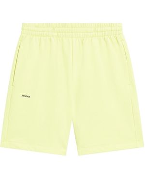 PANGAIA 365 Midweight Mid Length Shorts—Soft Lime - Yellow