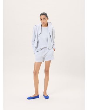 PANGAIA Midweight Shorts— Marl - White