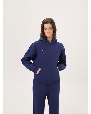 PANGAIA Heavyweight Soft Organic Cotton Hoodie—Ocean - Blue