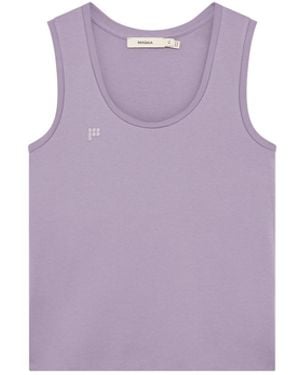 PANGAIA Cotton Tank Top—Dusty Mauve - Purple