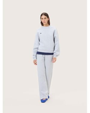 PANGAIA Heavyweight Straight Leg Sweatpants— Marl - Blue
