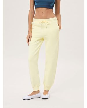 PANGAIA Heavyweight Drawstring Sweatpants—Light - Yellow