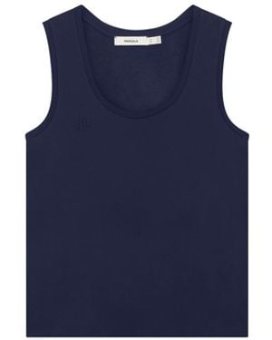 PANGAIA Cotton Tank Top—Midnight - Blue