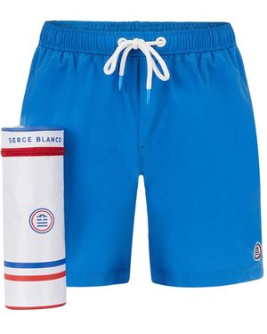 SAS TNF Serge Blanco Short De Bain Solid - Blue
