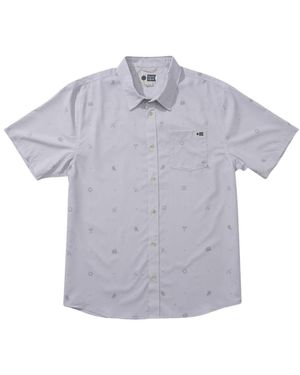 Salty Crew Micro Vibes Uv Button Up - Gray