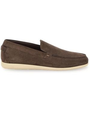 Paul & Shark Portofino Suede Loafers - Brown
