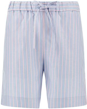 Paul & Shark Cotton Bermuda Shorts With Striped Pattern - Blue