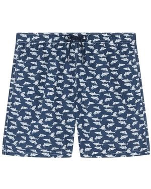 Paul & Shark Costume Da Bagno Con Stampa Shark All-Over, Uomo, Taglia - Blu