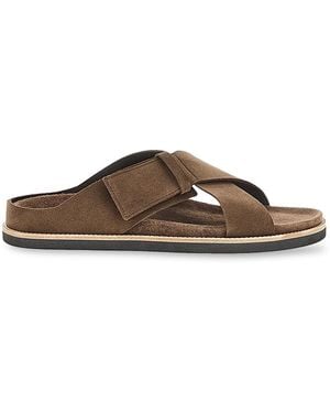 Paul & Shark Slip‑On Sandals - Brown