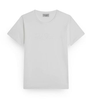 Paul & Shark X-Soft Cotton Jersey T-Shirt With Logo Embroidery - White
