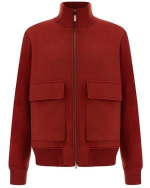 Paul & Shark Aliseo Wool And Cashmere Blouson - Red