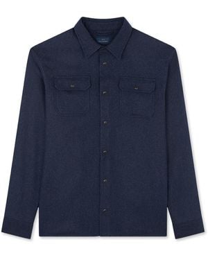 Paul & Shark Wool Blend Overshirt - Blue