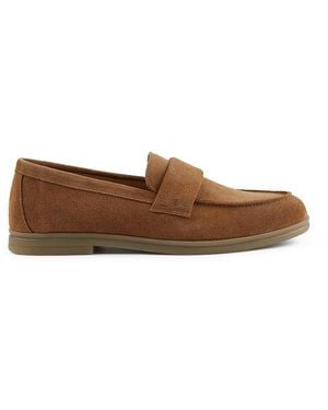 Paul & Shark Riviera Suede Loafer - Brown