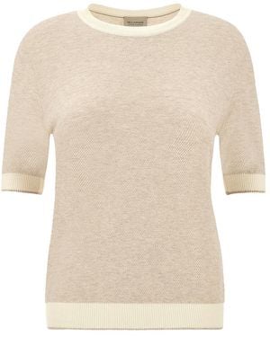 Paul & Shark Cashmere And Cotton T-Shirt - Natural