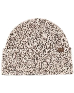 Paul & Shark Wool And Alpaca Beanie, After Dark - Natural
