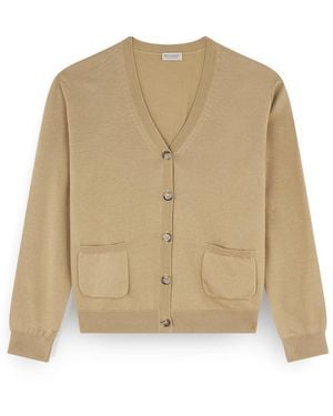 Paul & Shark Wool And Cashmere Cardigan - Natural