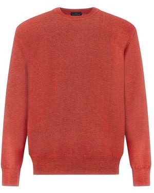 Paul & Shark Wool Crew‑Neck Sweater, Garment Dyed - Red