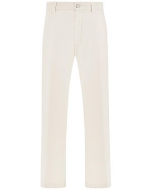 Paul & Shark Garment-Dyed Stresa Pants - White