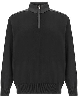 Paul & Shark Half-Zip Jumper - Black