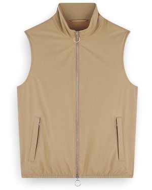 Paul & Shark Typhoon Platinum Padded Vest - Natural