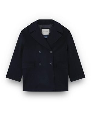 Paul & Shark Double-Breasted Cashmere Caban - Blue