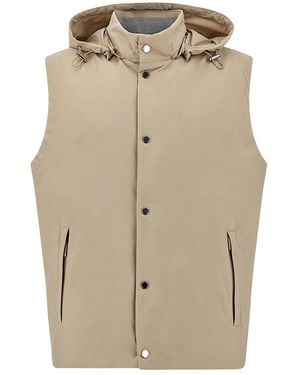 Paul & Shark Typhoon Platinum Ultralight Down Vest - Natural