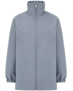 Paul & Shark Typhoon Platinum Long Down Jacket - Blue