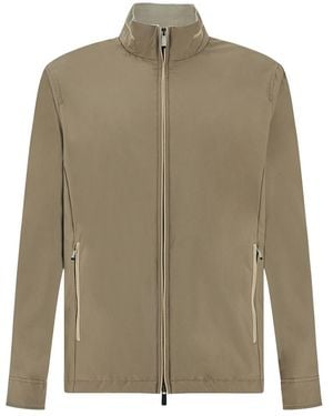Paul & Shark Typhoon Platinum Jacket With Alcantara Details - Green